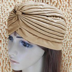 Women Swimming Cap Adjustable Long Hair Ears Turban Pleated Fabric Headwear Bathing Hat Yoga Caps - dealskart.com.au