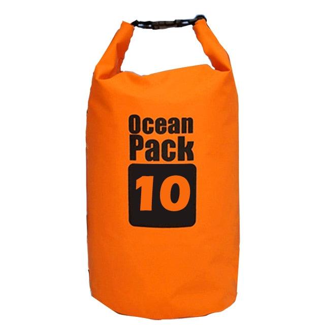 PVC Waterproof Bag 5L 10L 20L Outdoor Swimming Bag Diving Compression Storage Dry Bag For Man Women Kayaking Backpack - dealskart.com.au