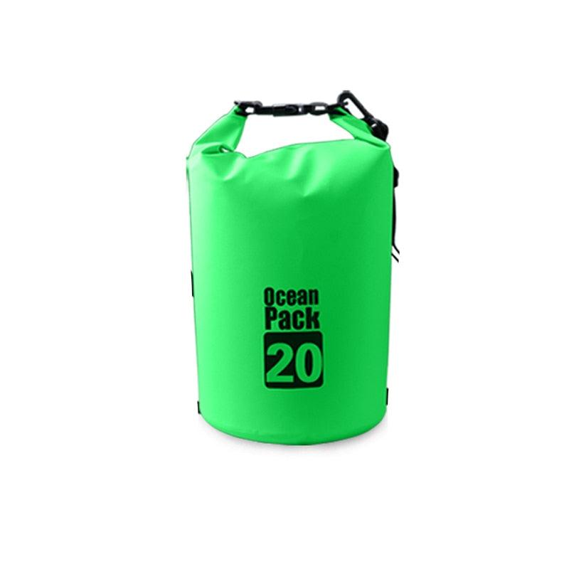 PVC Waterproof Bag 5L 10L 20L Outdoor Swimming Bag Diving Compression Storage Dry Bag For Man Women Kayaking Backpack - dealskart.com.au