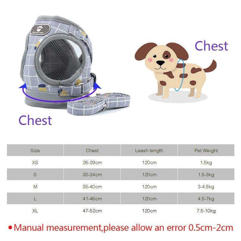 Nylon Mesh Breathable Pet Harness Vest - dealskart.com.au