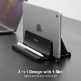 Vertical Dock Laptop Stand - 3 in 1 - dealskart.com.au