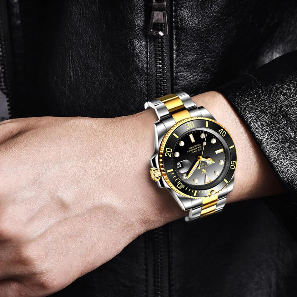 LIGE Watches Mens Luxury Automatic Mechanical Watch Waterproof - dealskart.com.au