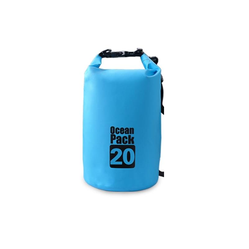 PVC Waterproof Bag 5L 10L 20L Outdoor Swimming Bag Diving Compression Storage Dry Bag For Man Women Kayaking Backpack - dealskart.com.au