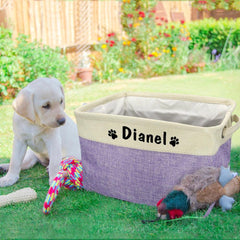 Pet Accessories and Supplies Personalised Storage Basket - dealskart.com.au