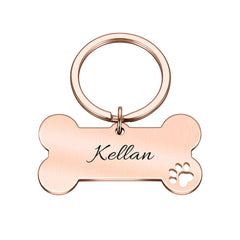 Personalised ID Tag Anti-Lost Key Chain Pendant for Dogs and Pets - dealskart.com.au