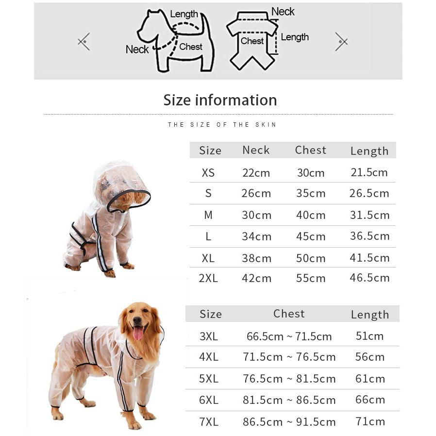 Pet Accessories- Hoopet Transparent Pet Raincoat - dealskart.com.au