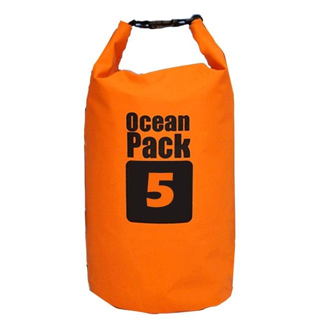 PVC Waterproof Bag 5L 10L 20L Outdoor Swimming Bag Diving Compression Storage Dry Bag For Man Women Kayaking Backpack - dealskart.com.au