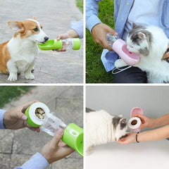 Hoopet 2-in-1 Portable Feeding Container and Water Bottle for Pets - dealskart.com.au