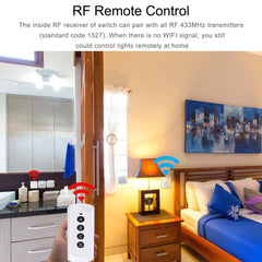 Smart Switch Wifi Wall Mount for Smart Devices and Appliances - dealskart.com.au