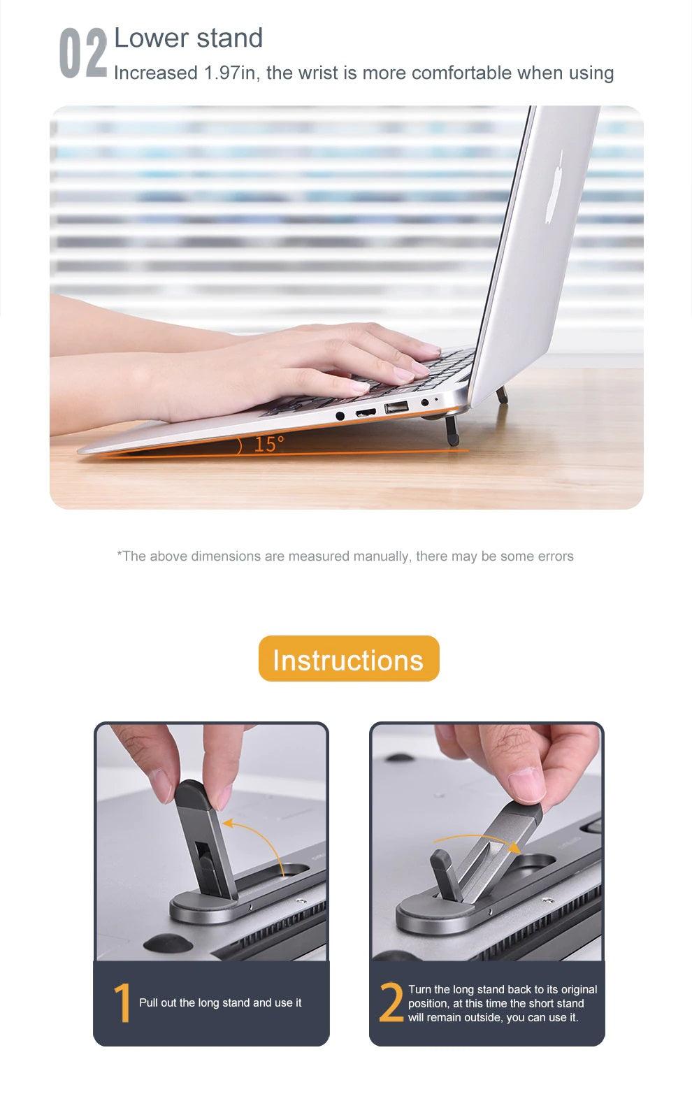 Minimalistic Laptop Stand - Ultralight, Ultrathin - dealskart.com.au
