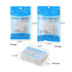 50/100 PCs Dental Flosser Picks | Interdental Brush Dental Floss | Oral Hygiene - dealskart.com.au