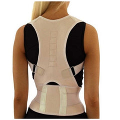 Waist Support- Adjustable Magnetic Posture Back Support Waist Trimmer Belt - dealskart.com.au