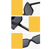 Black Squared Oversized Big Frame Fashion Sunglass - dealskart.com.au