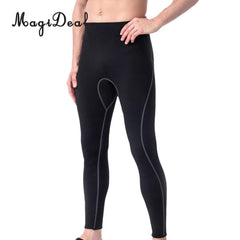 Men Wetsuit Pants Black 3mm - Neoprene Wetsuit Pants for Surfing, Snorkeling, Kayaking, Sports S-XL - dealskart.com.au