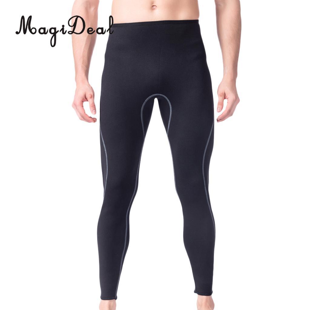 Men Wetsuit Pants Black 3mm - Neoprene Wetsuit Pants for Surfing, Snorkeling, Kayaking, Sports S-XL - dealskart.com.au