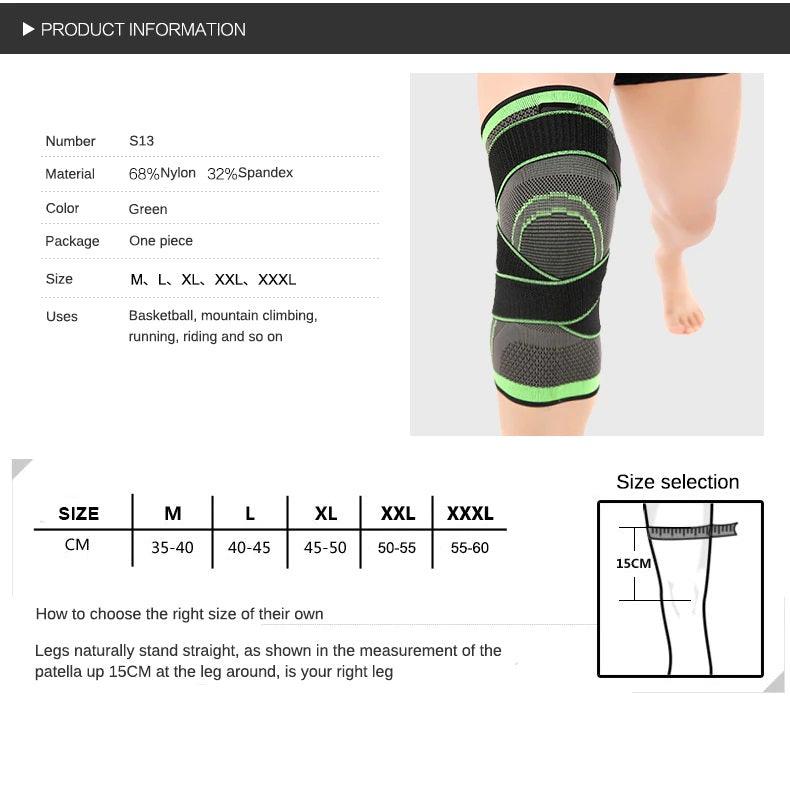 Sports Accessories- Adjustable Elastic Nylon Sports Compression Kneecap - dealskart.com.au