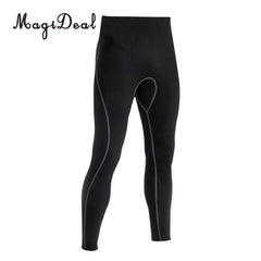 Men Wetsuit Pants Black 3mm - Neoprene Wetsuit Pants for Surfing, Snorkeling, Kayaking, Sports S-XL - dealskart.com.au