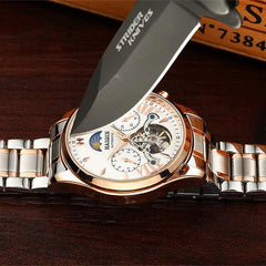 HAIQIN men's/mens watches top brand luxury automatic/mechanical/luxury watch men sport wristwatch mens reloj hombre tourbillon - dealskart.com.au