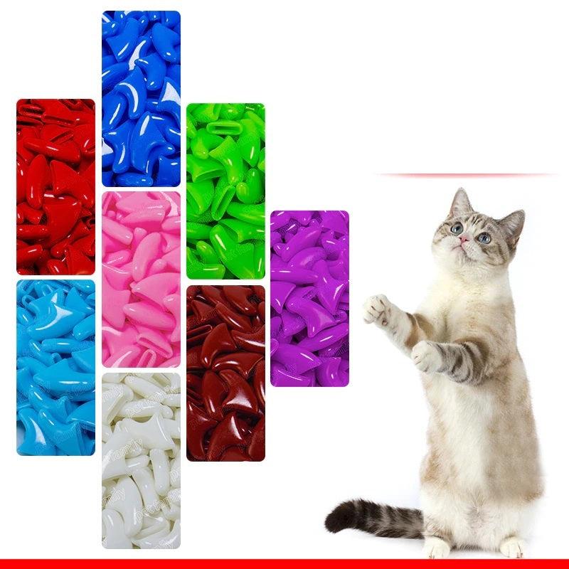 Pet Accessories- 20Pcs Soft Claw Protector Cover for Cats - dealskart.com.au