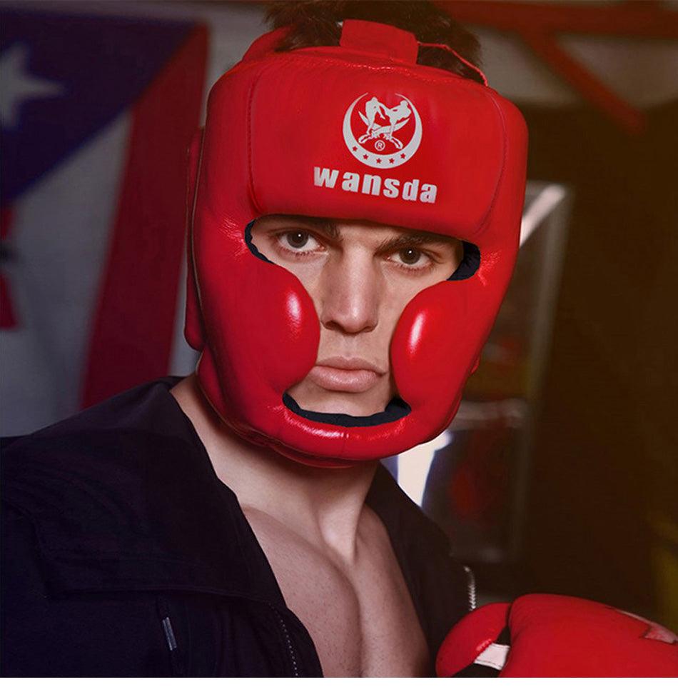 Sports Accessories- Unisex Kickboxing Training Full Face Head Gear - dealskart.com.au