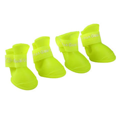 Pet Supplies 4Pcs/Lot Lightweight Pet Anti-Slip, Waterproof Rubber Boots - dealskart.com.au