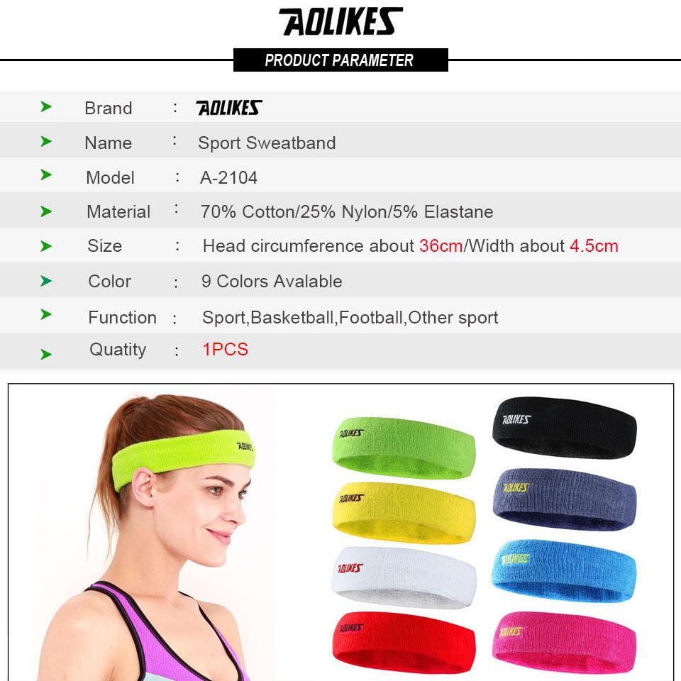 AOLIKES High-quality Cotton Unisex Sports and Athletics Sweat Band - dealskart.com.au