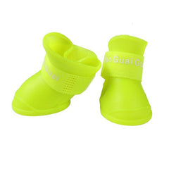 Pet Supplies 4Pcs/Lot Lightweight Pet Anti-Slip, Waterproof Rubber Boots - dealskart.com.au