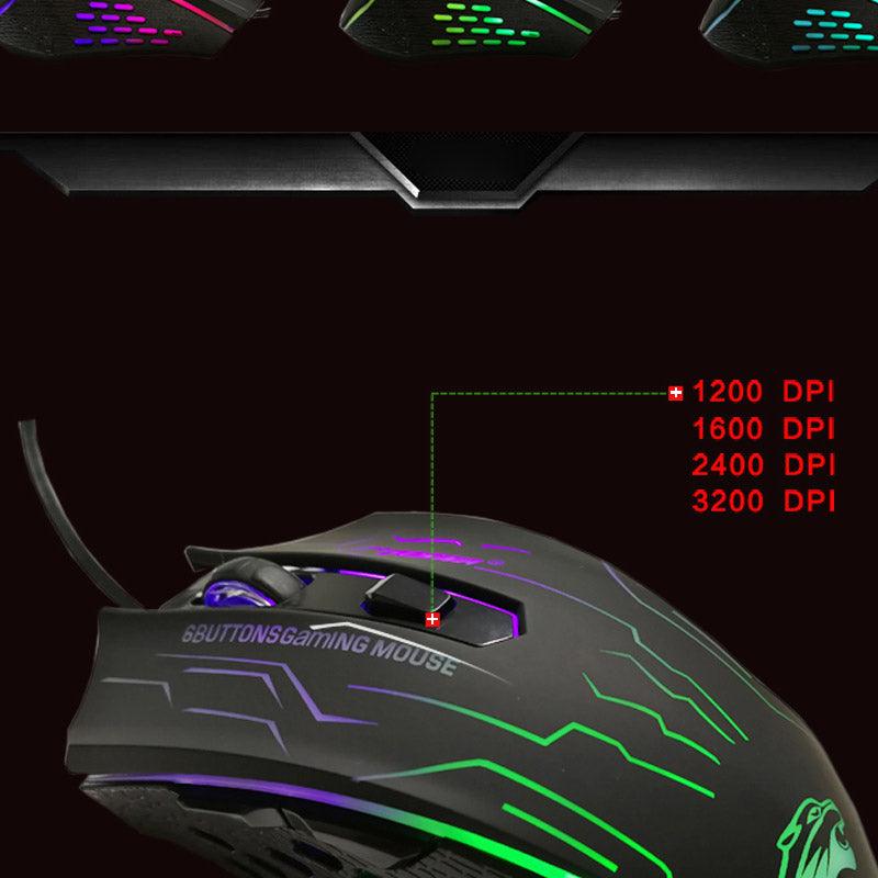 USB Gaming Mouse - Precise Movement, Silent Click, 6 Buttons - dealskart.com.au