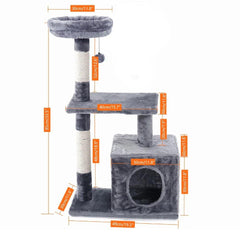 Pet Accessories- Cat’s Multilayer Toy Condo and Scratcher - dealskart.com.au