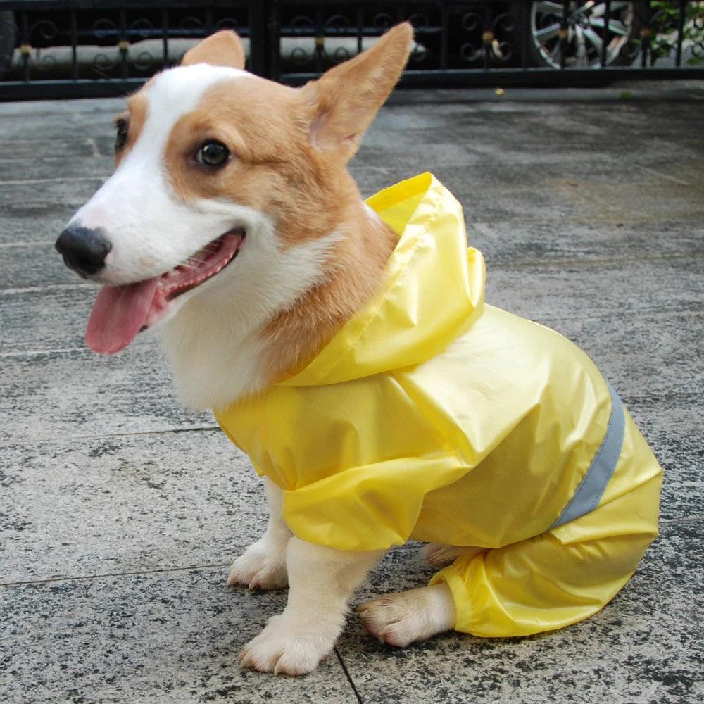 Pet Accessories- Waterproof Jumpsuit Reflective Rain Coat - dealskart.com.au