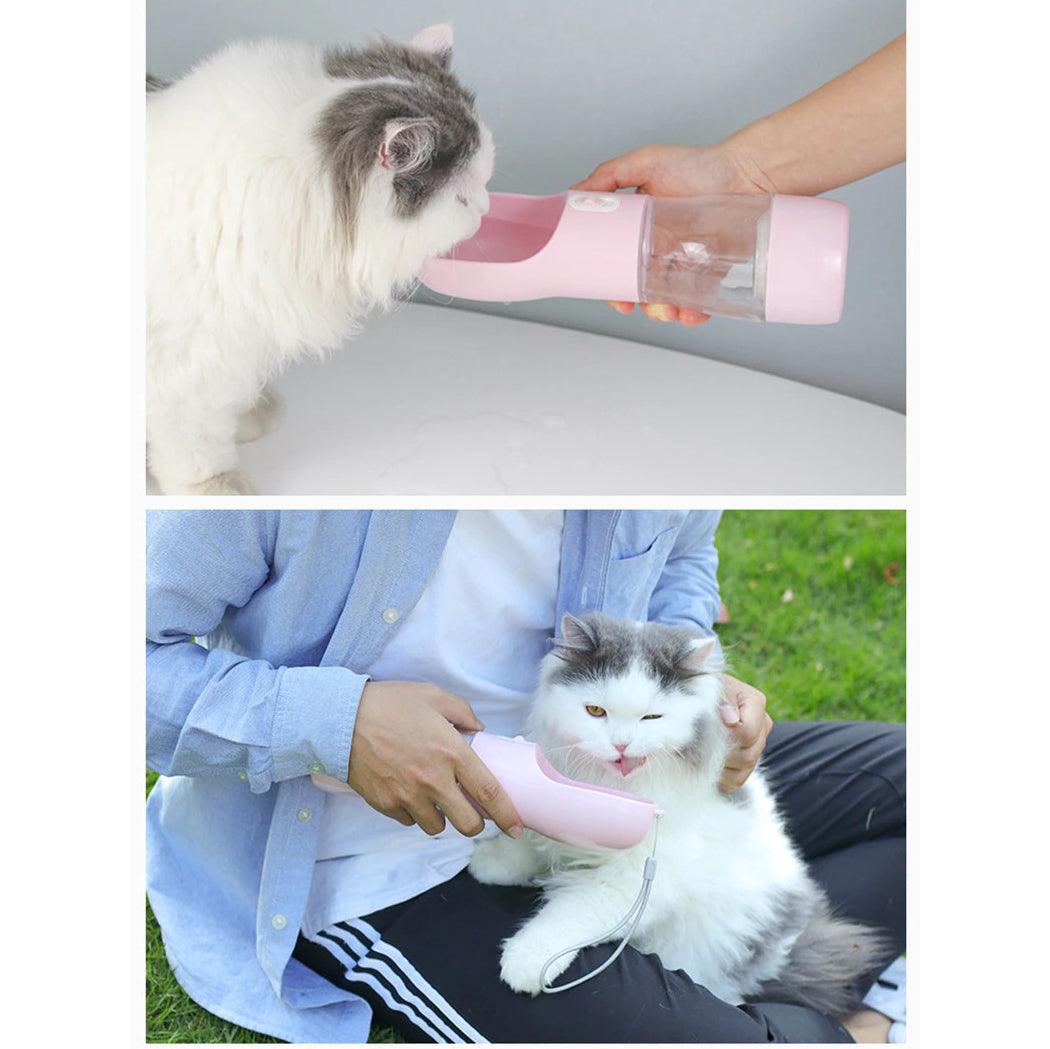 Hoopet 2-in-1 Portable Feeding Container and Water Bottle for Pets - dealskart.com.au