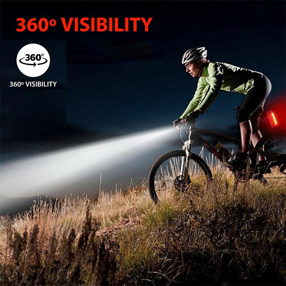 USB Rechargeable Waterproof Bike Flashlight Lamp - dealskart.com.au