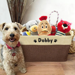 Pet Accessories and Supplies Personalised Storage Basket - dealskart.com.au