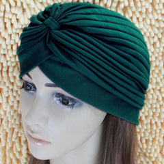 Women Swimming Cap Adjustable Long Hair Ears Turban Pleated Fabric Headwear Bathing Hat Yoga Caps - dealskart.com.au