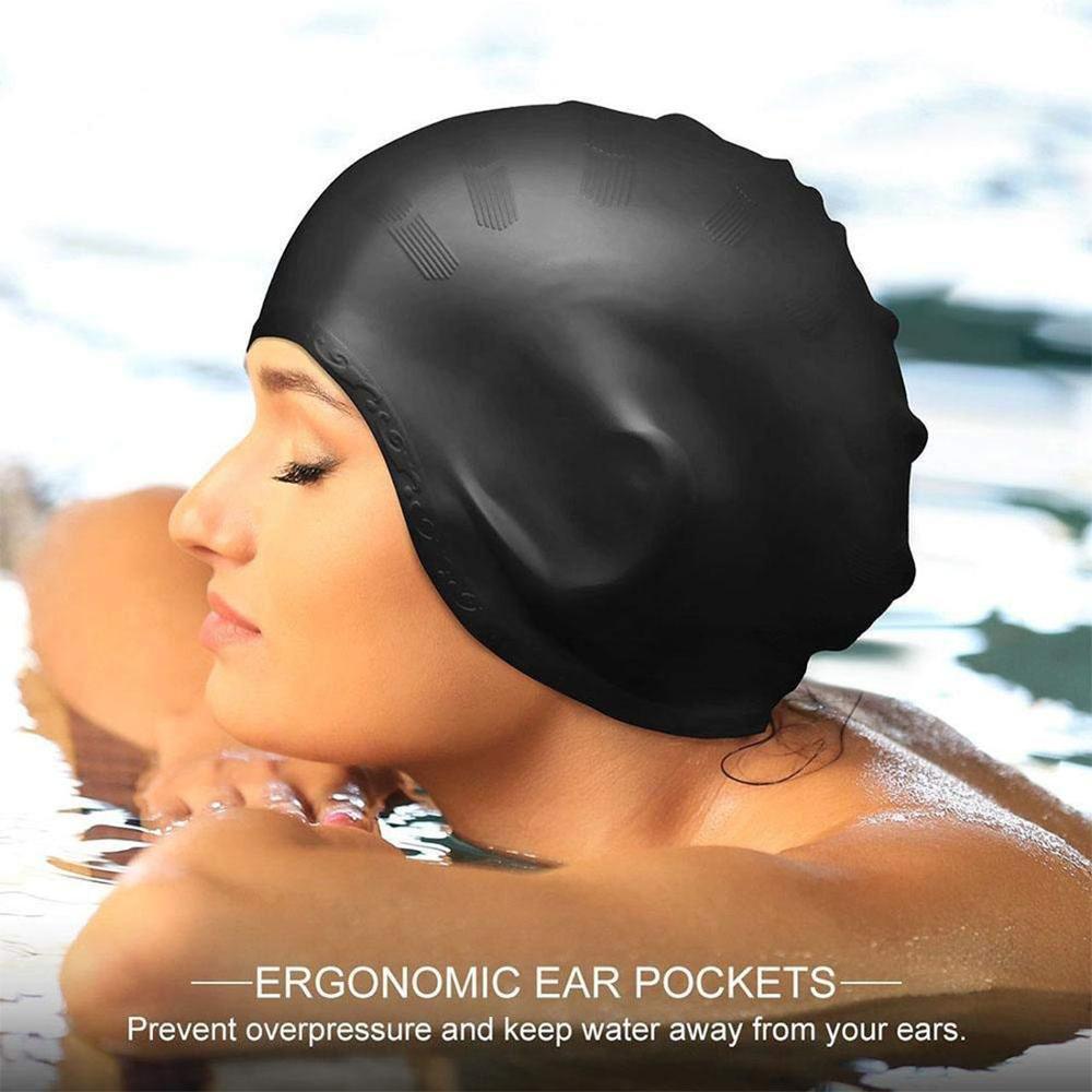 Swimming Pool Caps Adults Elastic Unisex | Swimming Accessories - dealskart.com.au