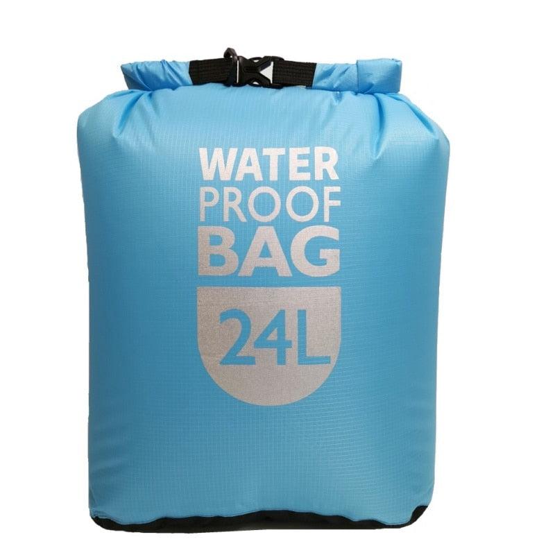 Outdoor Waterproof Dry Bag Pack Sack 6L12L 24L for Swimming Rafting Kayak River Trekking Floating Sailing Canoing Cooler Box - dealskart.com.au