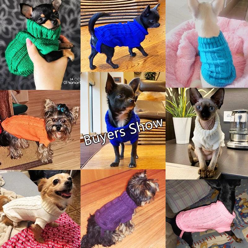 Pet Accessories- Pet Sweater Wooly Warm Outfit - dealskart.com.au