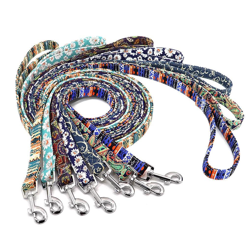 Customised Nylon Printed Puppy Collar Belt Set - dealskart.com.au