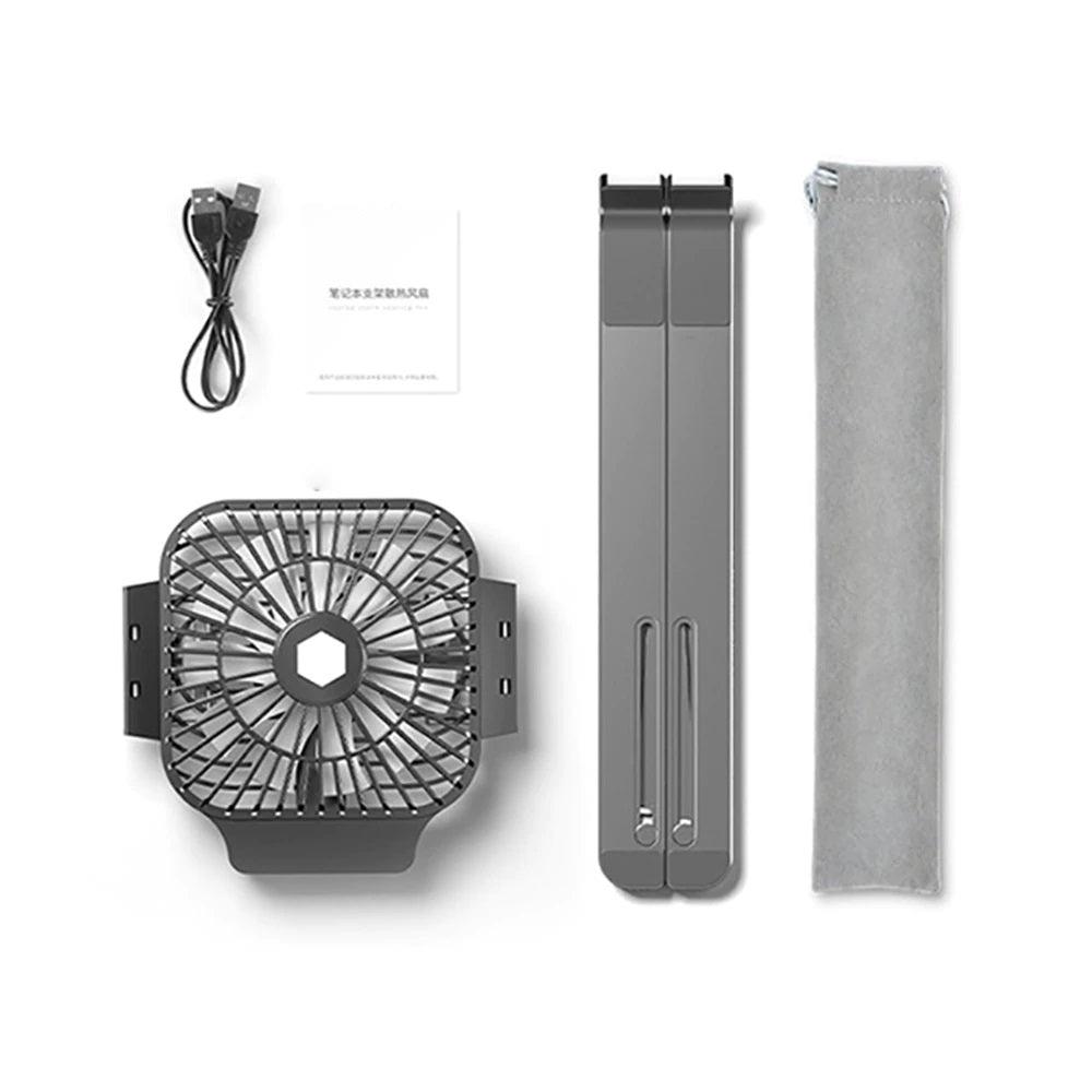 Adjustable Laptop Stand With Built-in Cooling Fan - dealskart.com.au