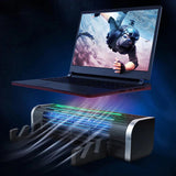 Gaming Laptop Cooling Pad - Adjustable, Silent 2600 RPM Fan - dealskart.com.au