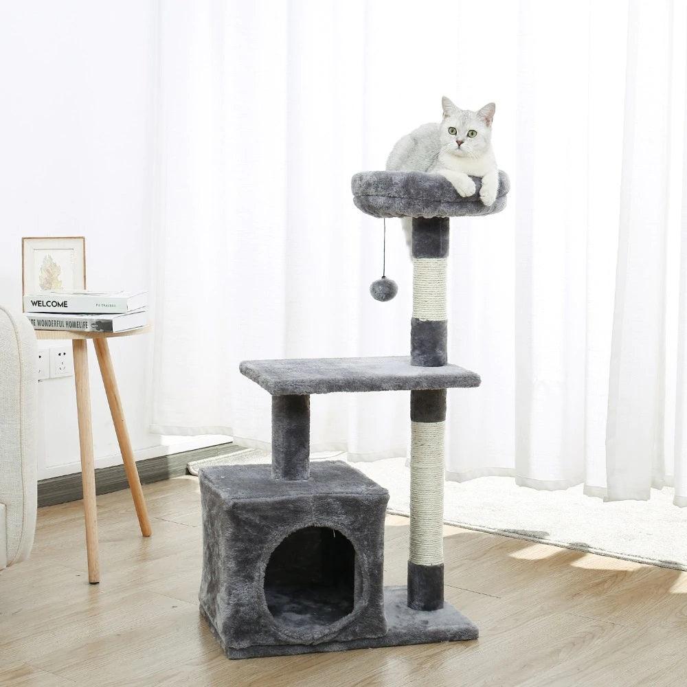 Pet Accessories- Cat’s Multilayer Toy Condo and Scratcher - dealskart.com.au