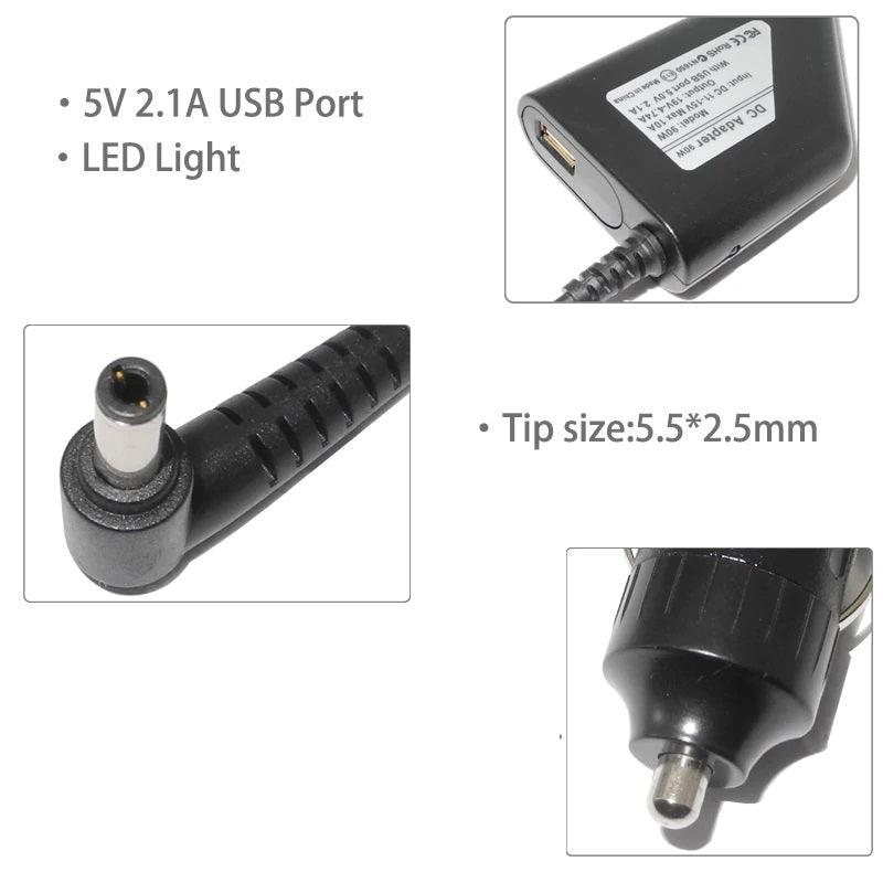 Universal Laptop Charger / Power Adapter- 19V 4.74A, 20V 4.5A, 19.5V 4.62A, 90W, 10 Heads - dealskart.com.au