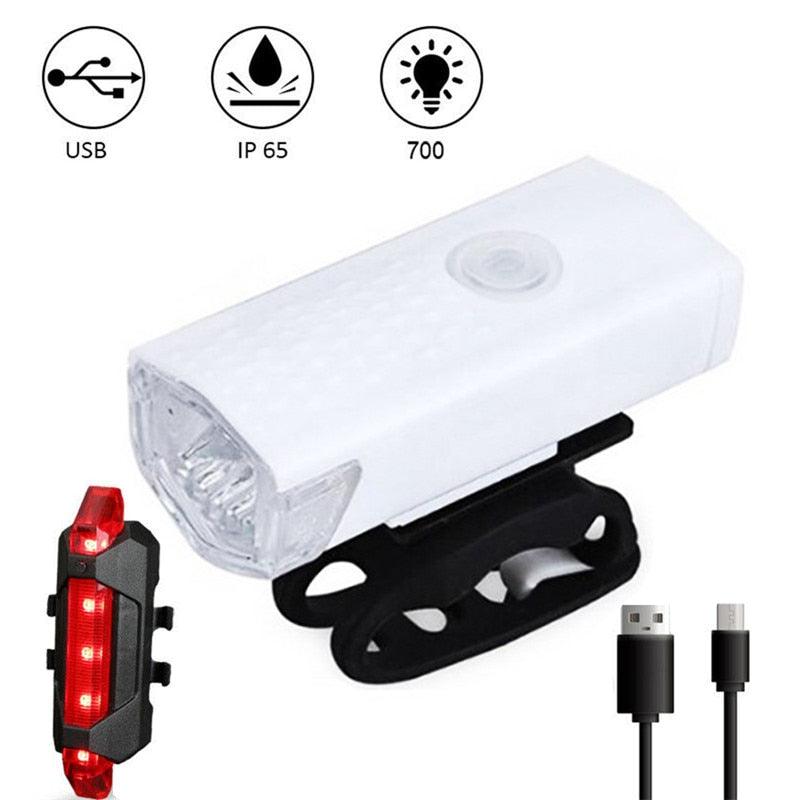 USB Rechargeable Waterproof Bike Flashlight Lamp - dealskart.com.au