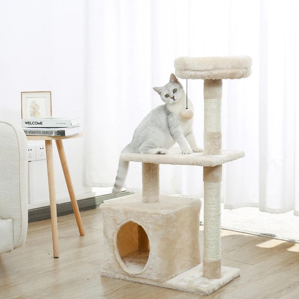 Pet Accessories- Cat’s Multilayer Toy Condo and Scratcher - dealskart.com.au