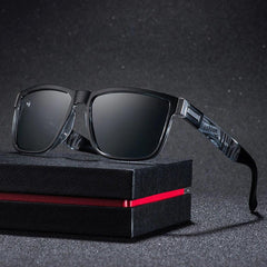 Fashion Wrap Square Frame Unisex Polarised Sunglass - dealskart.com.au