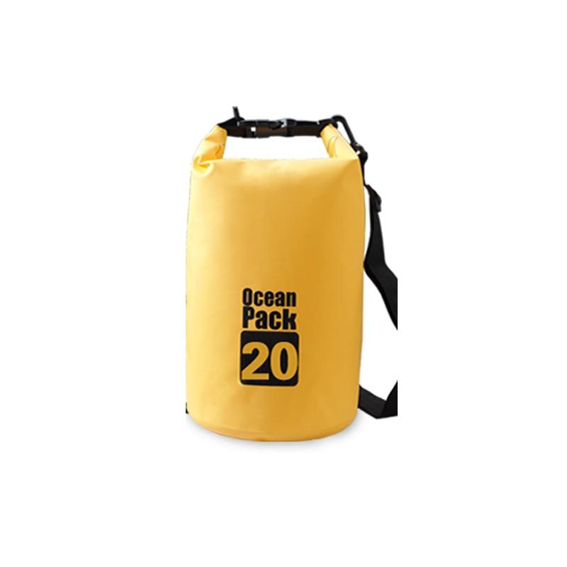 PVC Waterproof Bag 5L 10L 20L Outdoor Swimming Bag Diving Compression Storage Dry Bag For Man Women Kayaking Backpack - dealskart.com.au