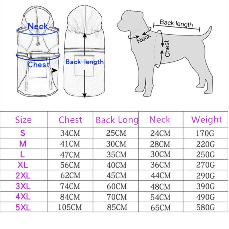 Pet Accessories- Designer Waterproof Rain Jacket for Dogs - dealskart.com.au