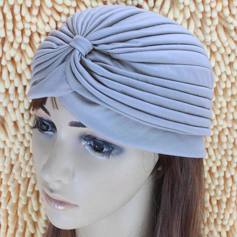 Women Swimming Cap Adjustable Long Hair Ears Turban Pleated Fabric Headwear Bathing Hat Yoga Caps - dealskart.com.au