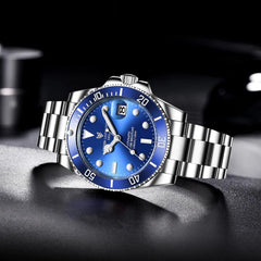 LIGE Watches Mens Luxury Automatic Mechanical Watch Waterproof - dealskart.com.au