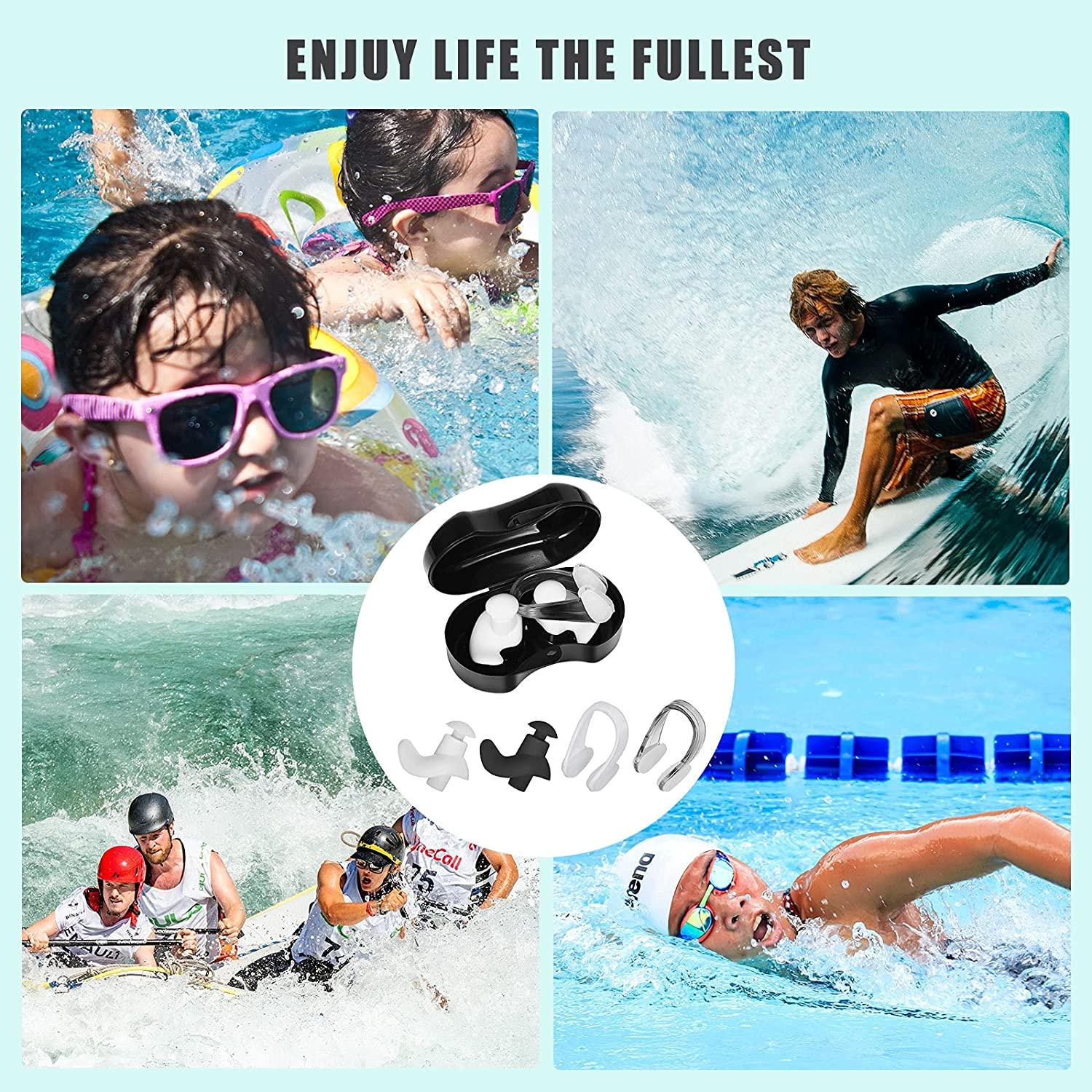 Swimming Earplugs Soft Silicone Environment-Friendly | Swimming Accessories for Kids and Adults - dealskart.com.au